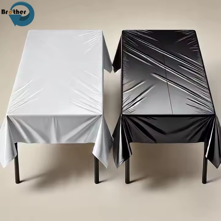 Disposable PE Table Cover for Home Using, Party, Picnic, Event, Waterproof Plastic Tablecloth
