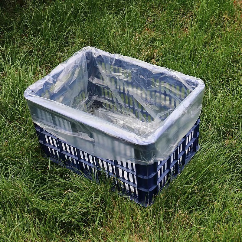 Size Customized 2 Mil Clear Polyethylene Gaylord Box Liner for Transportation of Bulk Product