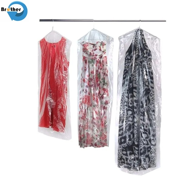Wholesale Cheap Into Rolls of Disposable Clothing Dust Bag Waterproof Clear Plastic Garment Cover with Printed