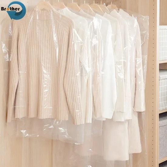 Lightweight Disposable Plastic Garment Cover Bags for Dry Cleaners: Protective, Strong, Perfect for Clothes Storage