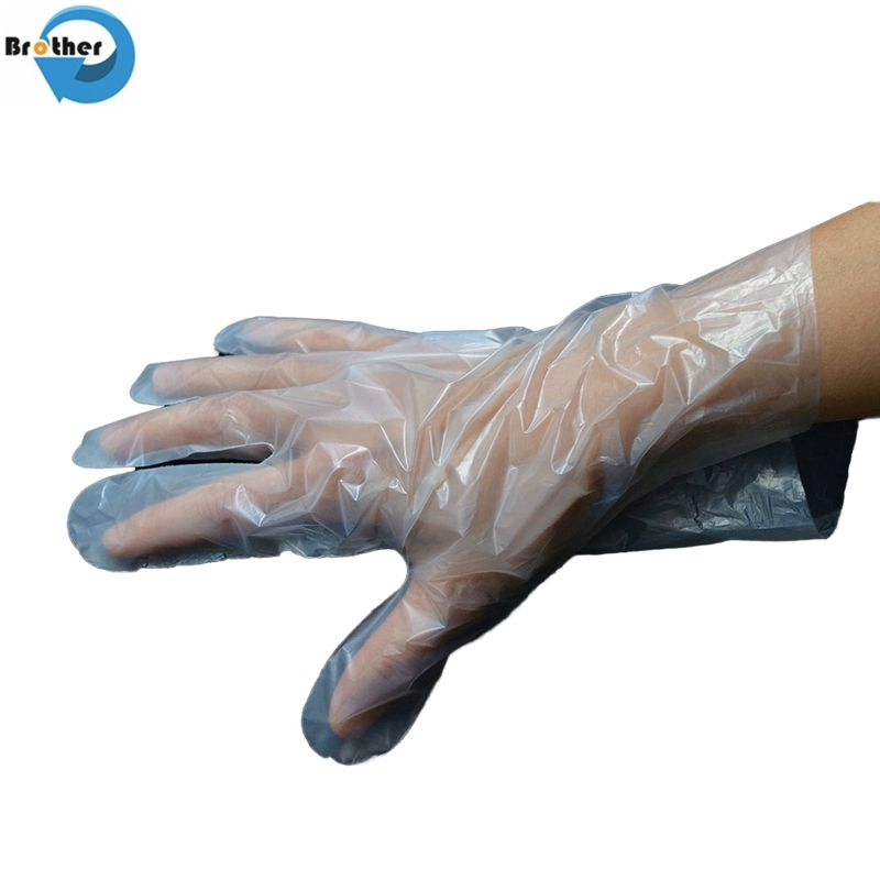 Food Safety Protective Transparent Compostable Disposable Gloves Plastic Gloves for Corn Strach