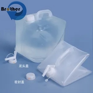 Cubitainercross-Border Wholesale 5-20L Transparent Soft Plastic Water Bucket Folding Outdoor Bucket Folding Bucket Soft Pail