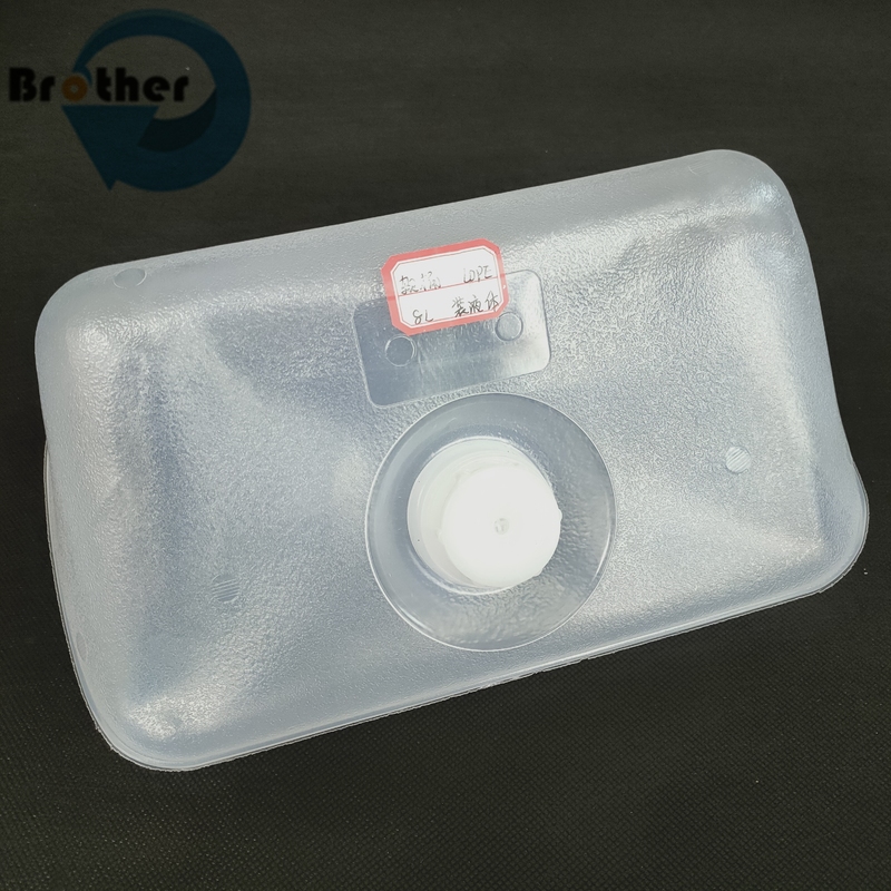 LDPE Plastic Storage Container 5 Liter Gallon Outdoors Foldable Portable Water Plastic Bags, Cubitainer