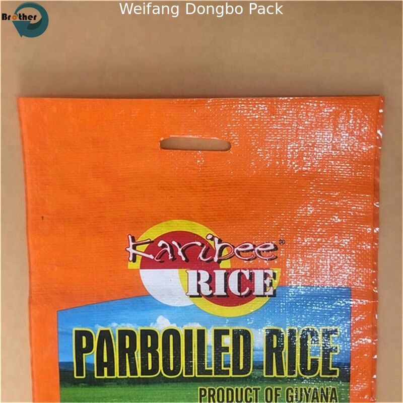 Multi Color BOPP Laminated Woven Sacks , Waterproof Polypropylene Rice Bags