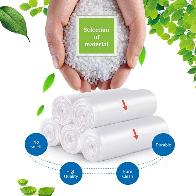 Garbage Bags Manufacturer Bottom Star Seal PE Plastic Bin Liners on Roll