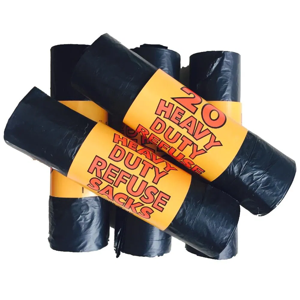 Garbage Bags Manufacturer Bottom Star Seal PE Plastic Bin Liners on Roll