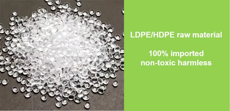Garbage Bags Manufacturer Bottom Star Seal PE Plastic Bin Liners on Roll
