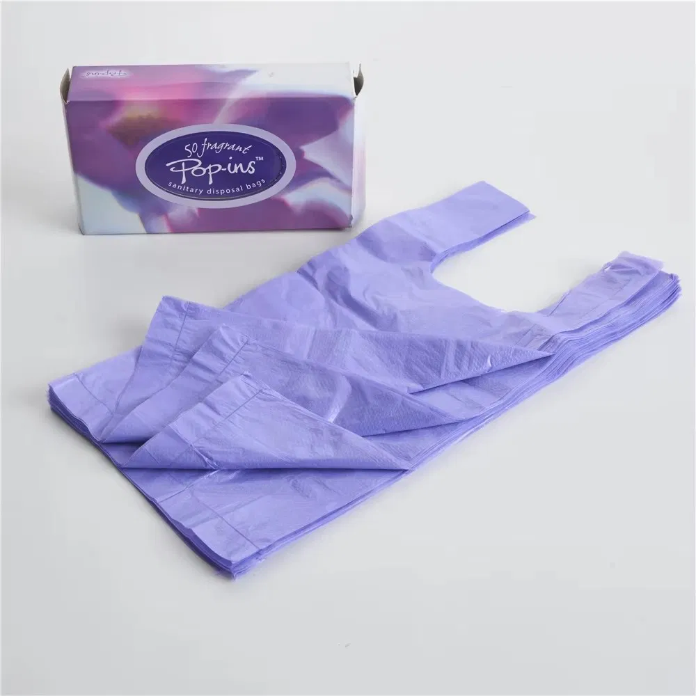 Wholesale Custom Eco Friendly Plastic PE Nappy Bags Nappy Sacks Disposable Baby Portable Mini Waterproof Baby Nappy Diaper Bag