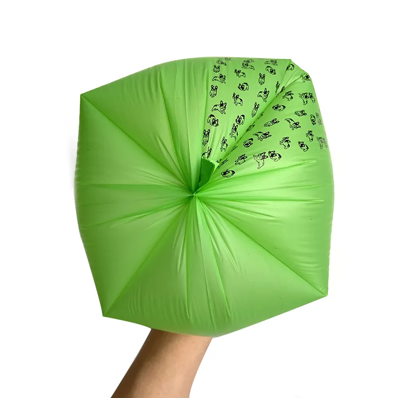 Professional Manufacturer Doggy Poop Waste Disposal Bags Compostable Plastic Dispenser Waste Poop Bag