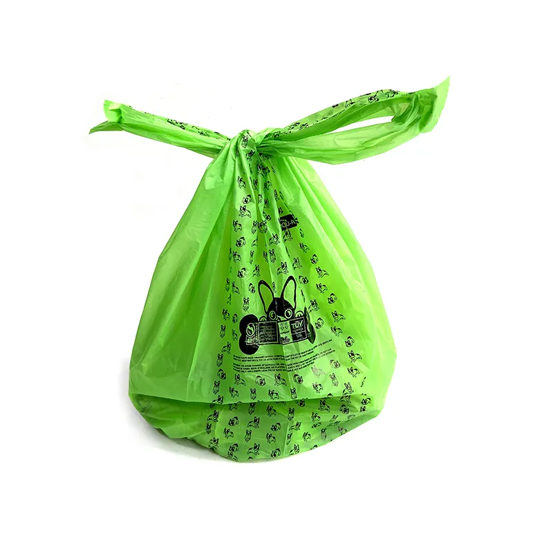 Professional Manufacturer Doggy Poop Waste Disposal Bags Compostable Plastic Dispenser Waste Poop Bag