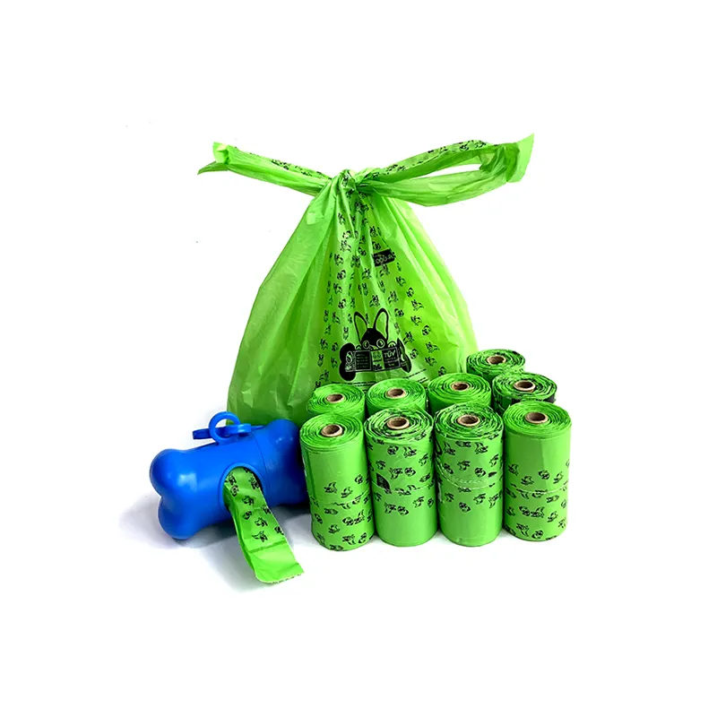 Professional Manufacturer Doggy Poop Waste Disposal Bags Compostable Plastic Dispenser Waste Poop Bag