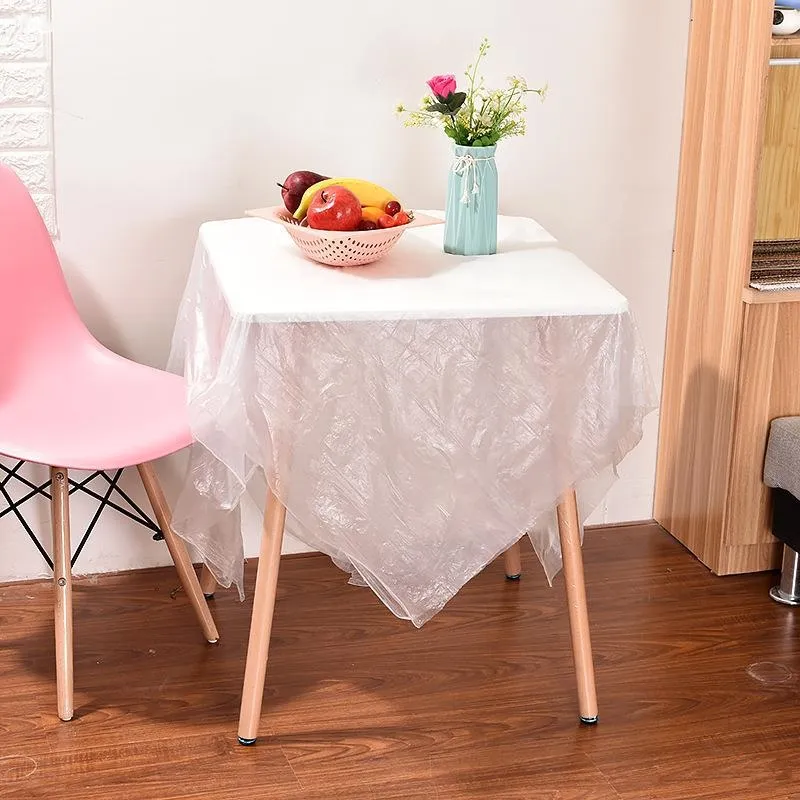 Disposable Heavy Duty Plastic Party Table Cover Water Proof Plastic Tablecloth with Many Colours