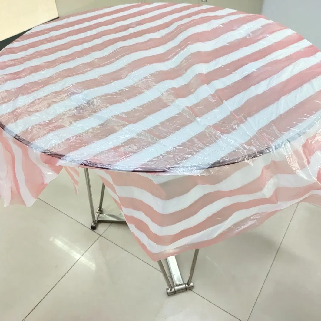 Disposable Heavy Duty Plastic Party Table Cover Water Proof Plastic Tablecloth with Many Colours