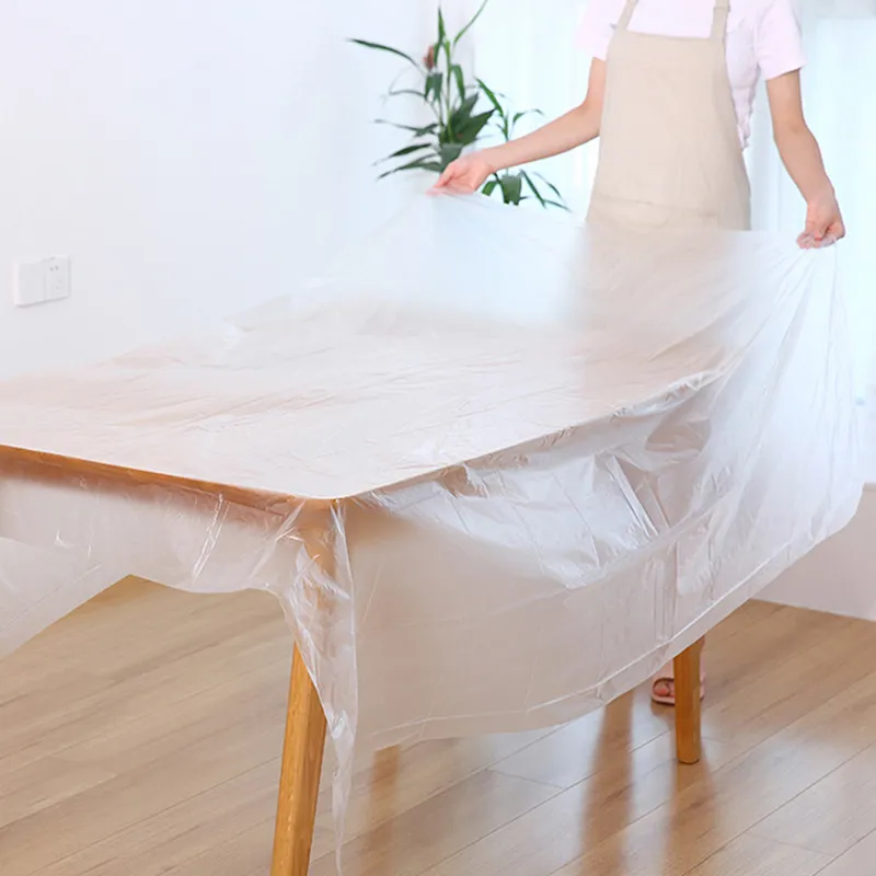Disposable Heavy Duty Plastic Party Table Cover Water Proof Plastic Tablecloth with Many Colours