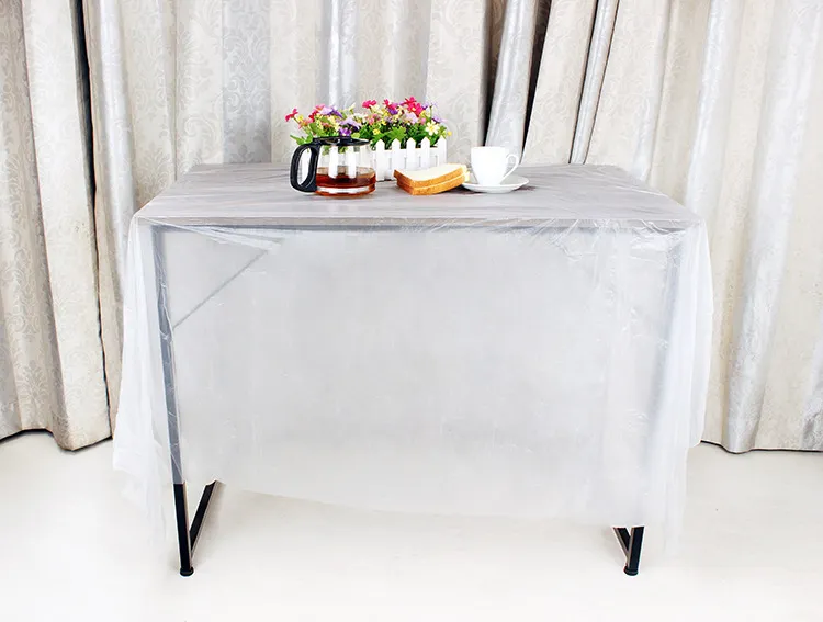 Disposable Heavy Duty Plastic Party Table Cover Water Proof Plastic Tablecloth with Many Colours